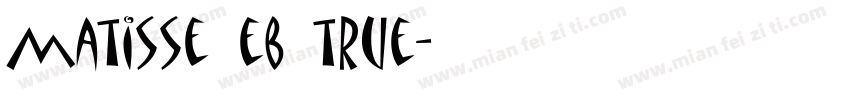 matisse eb true字体转换